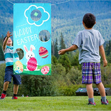 Load image into Gallery viewer, PRETYZOOM Bean Bag Toss Games Kit for Kids Corn Hole Boards Indoor Outdoor Throwing Game Easter Party Supplies with 3 Bean Bags for Kids Adults Family Fun Activity Style 1
