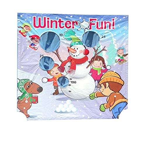 TentandTable Replacement Air Frame Game Panel | Winter Fun | Ball and Bean Bag Toss Panel with Net | Use with Air Frame Game Frame | for Backyards, Carnivals, Schools, Birthday Parties