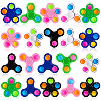 SCIONE 20 Pcs Valentines Day Gift for Kids Pop Spinners Goodie Bag Suffers Fidget Toys Exchange Gifts Bulk Classroom Treasure Box Prize Toys for Kids Birthday Party Bag Fillers Party Supplies