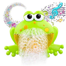 Load image into Gallery viewer, Frog Bubble Maker for Bath, Foam Blower Bubbling Making Machine, Nursery Rhyme Musical Bathtub Toy for Baby Kids Happy Tub Time
