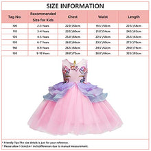 Load image into Gallery viewer, CinheyU Baby Girls Unicorn Costume Princess Birthday Pageant Tulle Dress Halloween Christmas Party Tutu Gown w/Headband Pink 8-9 Years
