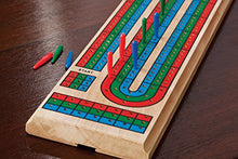 Load image into Gallery viewer, Mainstreet Classics Traditional Wooden Cribbage Board Game Set
