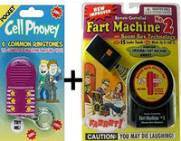 1 Fart Machine #2 with Remote 1 Cell Phoney Prank Gag Key Chain