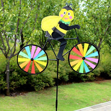 Load image into Gallery viewer, Ywengouy Lovely Handmade Wind Spinner Cartoon Animal Biking Garden Yard Party Camping Windmill Kids Educational Toy Birthday Festival Gift
