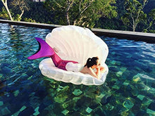 Load image into Gallery viewer, WSI Swim Safe Seat Learn to Swim Round Inflatable Giant Inflatable Water Float Raft Summer Swim Pool Lounger Beach Ring
