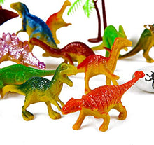 Load image into Gallery viewer, Mini Dinosaur Toy Set, 35 Pieces 3&quot; Plastic Assorted Dinosaur Figures as Cake Toppers for Birthday Party, Toys for Boys and Girls
