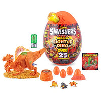 Smashers Mega Light Up Dino Spinosaurus Series 4 by ZURU - Collectible Egg with Over 25 Surprises, Volcano Slime, Fossil Toy, Dinosaur Toy, Toys for Boys and Kids (Spinosaurus)