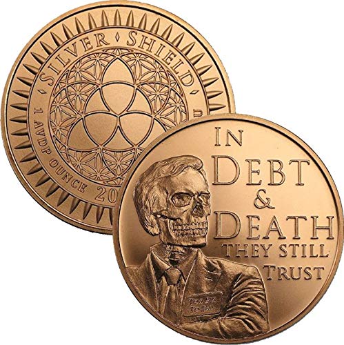 2017 Mini Mintage 1 oz .999 Pure Copper Round/Challenge Coin (#30 in Debt & Death They Still Trust)