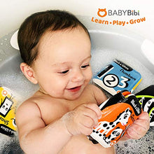 Load image into Gallery viewer, Floating Baby Bath Books  High Contrast Black and White Waterproof Bath Books for Babies 3+ Months
