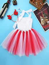 Load image into Gallery viewer, vastwit Toddlers Kids Girls Halter Neck Xmas Santa Claus Christmas Wapiti Cosplay Tutu Dress Reindeer Costume Clothes Red &amp; White 2-3
