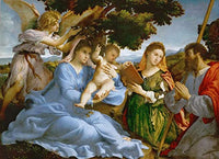 Lorenzo Lotto Virgin and Child with Saints Catherine JPEG Jigsaw Puzzles DIY Wooden Toy Adult Challenge 1000 Piece