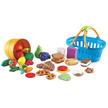 Load image into Gallery viewer, Learning Resources New Sprouts Deluxe Market Set, Play Food, Grocery Play Toy, 32 Piece Set, Ages 2+
