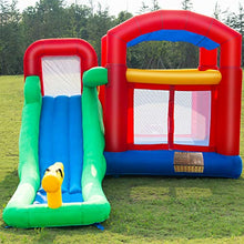 Load image into Gallery viewer, Costzon Inflatable Bounce House, Jump and Slide Bouncer w/Large Jumping Area, Long Slide, Including Carry Bag, Repairing Kit, Stakes (Without Blower)

