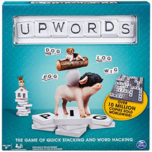 Load image into Gallery viewer, Upwords, Fun and Challenging Family Word Game with Stackable Letter Tiles, for Ages 8 and up

