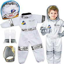 Load image into Gallery viewer, Children&#39;s Astronaut Space Costume Space Pretend Dress Up Role Play Set for Kids Cosplay Ages 4-7
