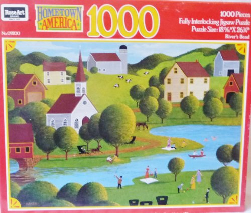 Hometown America 1000 Piece Puzzle River's Bend KAATZ