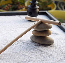 Load image into Gallery viewer, Gwill A Set of 4 Mini Bamboo Zen Garden Tool Sand Rake Rock Push Drawing Art Kit Sand Push Pen Set Desktop Decor Accessories
