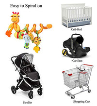 Load image into Gallery viewer, ORZIZRO Car Seat Toys, Baby Giraffe Plush Spiral Hanging Toys for Crib Bar Bassinet Stroller Car Seat Mobile (Giraffe)
