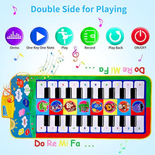 Load image into Gallery viewer, M SANMERSEN Piano Mat, Floor Piano Musical Toys with 20 Keys &amp; 8 Musical Instruments Sounds Double Keyboard Music Dance Mat Early Educational Toys Xmas Gifts for Boys Girls Toddlers Kids Ages 1-6
