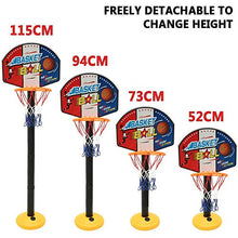 Load image into Gallery viewer, Adjustable Basketball Hoop Stand with Basketball Air Pump, Fun Toys Activities for Children 3-8 Years Old, Gifts for Kids
