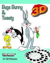 Load image into Gallery viewer, Viewmaster Bugs Bunny Bugs and Tweety Viewmaster 3 Reel Set - 21 3D Images
