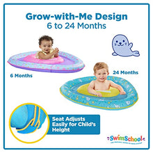 Load image into Gallery viewer, SwimSchool Lil OtterBaby Pool Float- 6-24 Months -Infant Swim Floatwith Splash &amp; Play Activity Center and Safety Seat - Blue
