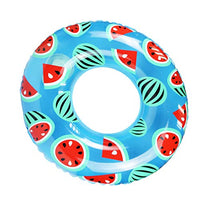 NUOBESTY Cute Swimming Ring Inflatable Swimming Ring Watermelon Swimming Pool PVC Floating Ring Swim Tube for Summer Beach Party