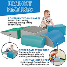 Load image into Gallery viewer, ECR4Kids-ELR-12683F SoftZone Climb and Crawl Activity Play Set  Lightweight Foam Shapes for Climbing, Crawling and Sliding for Toddlers and Kids (5-Piece), Contemporary
