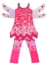 Load image into Gallery viewer, Lito Angels Toddler Girls Costume Fairy Fancy Dress Up Halloween Party Outfit w-Wings &amp; Pants Size 2-3T
