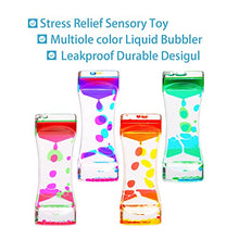 Load image into Gallery viewer, CAILINK Liquid Motion Bubbler, 4 Pack Stress Management Sensory Toys, Relief Fidget Bubbler,Relaxing Water Timers,ADHD Anxiety Autism Activity,Office Home Colorful Hourglass Desk Decor
