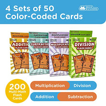 Load image into Gallery viewer, Math Flash Cards 208: Addition &amp; Subtraction Flash Cards, 0-20 Flash Cards, Multiplication &amp; Division Flash Cards, 4 Rings - Math Facts Flash Cards - Kindergarten,1st, 2nd, 3rd, 4th, 5th &amp; 6th Grade
