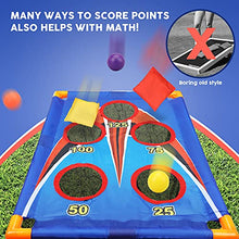 Load image into Gallery viewer, TOY Life Kids Cornhole Set Outdoor Games for Kids Outdoor Toys for Kids 4-8-12 Bean Bag Toss Kids Games Outside Toys for Kids Backyard Games with 6 Bean Bag Toss 3 Corn Hole Balls Kids Games Ages 4-8
