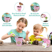 Load image into Gallery viewer, EP EXERCISE N PLAY Kids Gardening Tool Set Kids Girls Gardening Tool Set, Garden Kit Outdoor Toys Gift Kids Gardening Set for Kid Girls Age 4 5 6 7 8
