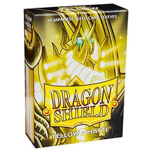 Load image into Gallery viewer, Dragon Shield Matte Mini Japanese Yellow 60 ct Card Sleeves Individual Pack
