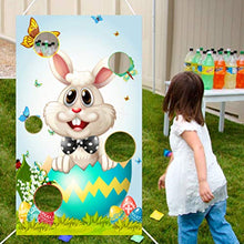 Load image into Gallery viewer, Toyvian Easter Toss Game Bean Bag Game Sandbag Toy Banner Hole Toss Game Set Sporty Bean Bag Corn Hole Toy for Easter Party Fun Kids Family Games
