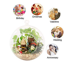 Load image into Gallery viewer, XLZSP DIY Dollhouse Miniature Kit Mini Glass Ball Doll House Accessories Furniture Led Lights Micro Landscape Model Puzzle Hand Crafts Toys Birthday Elves House
