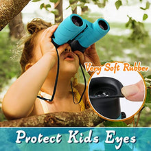 Load image into Gallery viewer, Binoculars for Kids Real with Compass 8x21 Children Toy Real Binocular Gifts for 3-12 Years Boys Girls High Resolution Shockproof Telescope for Bird Watching,Travel, Camping
