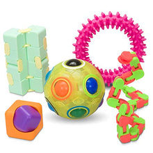 Load image into Gallery viewer, Sensory Fidget Toys Set, 17 Pcs. Sensory Toys Pack for Stress Relief ADHD Anxiety Autism for Kids and Adults, Infinity Cube Rainbow Puzzle Ball, Fidget Spinners,Fidget Bike Chain &amp; More
