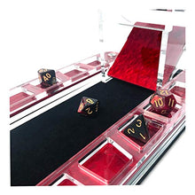 Load image into Gallery viewer, C4Labs Deluxe Dice Tray and Dice Tower - Symphony Red - Bundle
