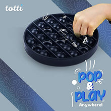 Load image into Gallery viewer, All-New Totti Pop Fidget Toy Satisfying Big Push it Bubble Fidget Sensory Toy Stress and Anxiety Relief Novelty Gift for Both Children and Adults | Round, Black
