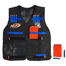 Load image into Gallery viewer, Official Nerf Tactical Vest N-Strike Elite Series Includes 2 Six-Dart Clips and 12 Official Nerf Elite Darts (Amazon Exclusive)
