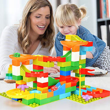 Load image into Gallery viewer, BATTOP Marble Run Building Blocks Construction Toys Set Puzzle Race Track for Kids-97 Pieces
