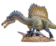 Load image into Gallery viewer, PNSO 1/35 Spinosaurus Hunt Onchopristis 19.3 Large Dinosaur Figure Realistic with Platform Jurassic Animal Dino PVC Model Toys Collector Decor Gift Birthday Party for Adult
