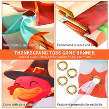 Load image into Gallery viewer, Thanksgiving Bean Bag Toss Games with 3 Bean Bags for Kids Adults Hanging Toss Game Banner Turkey Pumpkins Scarecrow Background Family Autumn Give and Thanks Theme Party Favor Supplies
