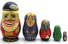 Load image into Gallery viewer, NUTCRACKER Russian Nesting dolls Hand Painted 5 piece Set Fairy tale / ballet by BuyRussianGifts
