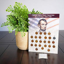 Load image into Gallery viewer, Coin Collection Lincoln Wheat Pennies | 25 Genuine Wheat Ear Cents 1934-1958 | Certificate of Authenticity  American Coin Treasures
