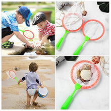 Load image into Gallery viewer, Abaodam 12 Pcs Kids Fishing Net Landing Net Catching Insects Bugs Butterflies Nets for Outdoor Beach Playing Tools Random Color

