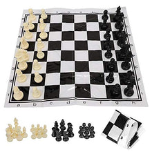 Load image into Gallery viewer, Vbestlife Board Game Set, Chess Set, Educational Game Black &amp; White Portable Travel Beginners for Kids Adults Chess Lovers
