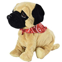 WEofferwhatYOUwant Pug Daddy - Plush Electronic Toy Dog - Touch and Sound, Plays Tricks, Barks, and Cuddles