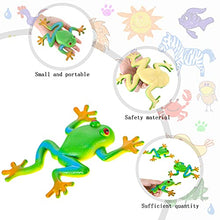 Load image into Gallery viewer, 3 Pieces Frog Dinosaur Toys Realistic Frog Dinosaur Figurines Simulation Animal Model Soft Stretchy Spoof Vent Stress Toy Frog Dinosaur Party Decor for Relief (Frog Style)
